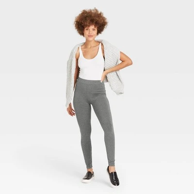 Women's High-Waisted Ankle Leggings - A New Day™ Gray 4 Women's High-Waisted Ankle Leggings - A New Day™ Gray - Image 2