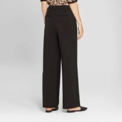 Women's Wide Leg Bi-Stretch Twill Pants - A New Day™ Heather Gray