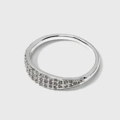 Silver Plated Cubic Zirconia Ring - A New Dayâ„¢