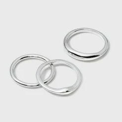 Silver Plated Band Ring Set - A New Day™ 9 Silver Plated Band Ring Set - A New Day™ -A New Day popular shop unnamed file 3509