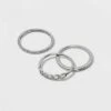 Silver Plated Cubic Zirconia Chain Stack Ring Set - A New Day™ 1 Silver Plated Cubic Zirconia Chain Stack Ring Set - A New Day™ -A New Day popular shop unnamed file 3510