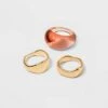 Mixed Organic Shape Smooth Ring Set 3pc - A New Day™ Rust 2 Mixed Organic Shape Smooth Ring Set 3pc - A New Day™ Rust -A New Day popular shop unnamed file 3519