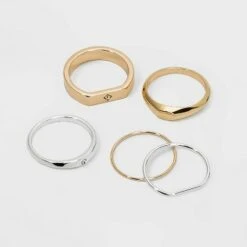 Chunky Stacking Ring Set - A New Day™ Gold