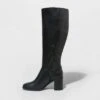 Women's Joy Tall Block Heeled Boots - A New Day™ Black -A New Day popular shop unnamed file 357