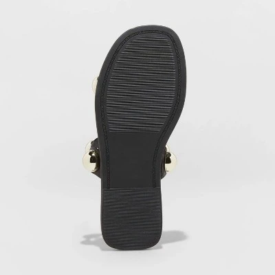 Women's Didi Embellished Slide Sandals - A New Day™ Black 5 Women's Didi Embellished Slide Sandals - A New Day™ Black - Image 3