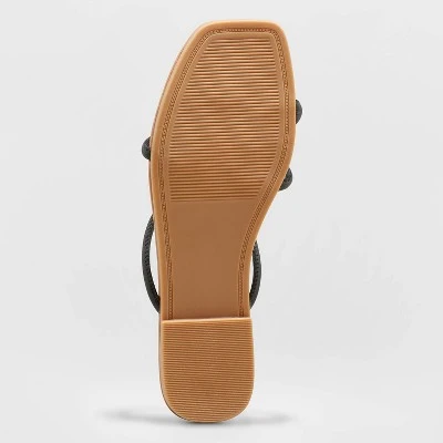 Women's Alessandra Strappy Toe Loop Sandals - A New Day™ White 5 Women's Alessandra Strappy Toe Loop Sandals - A New Day™ White - Image 3