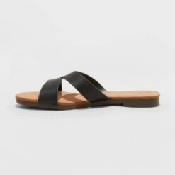 Women's Catie Slide Sandals - A New Day™ Black