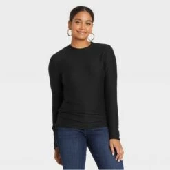 Women's Long Sleeve Round Neck Side-Tie Pullover Top - A New Day™ 8 Women's Long Sleeve Round Neck Side-Tie Pullover Top - A New Day™ -A New Day popular shop unnamed file 3738
