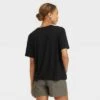 Women's Short Sleeve Linen T-Shirt - A New Day™ -A New Day popular shop unnamed file 3740