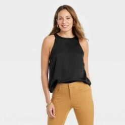 Women's Satin Racer Tank Top - A New Day™ -A New Day popular shop unnamed file 3746