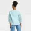 Women's Long Sleeve Round Neck Eyelet Top - A New Day™ 1 Women's Long Sleeve Round Neck Eyelet Top - A New Day™ -A New Day popular shop unnamed file 3811
