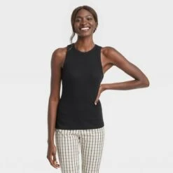 Women's Slim Fit Ribbed 2pk Bundle Tank Top - A New Dayâ„¢