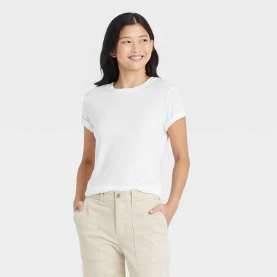 Women's Short Sleeve Slim Fit 3pk Bundle T-Shirt - A New Day™ 3 Women's Short Sleeve Slim Fit 3pk Bundle T-Shirt - A New Day™