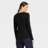 Women's Long Sleeve V-Neck Ribbed T-Shirt - A New Day™ 2 Women's Long Sleeve V-Neck Ribbed T-Shirt - A New Day™ -A New Day popular shop unnamed file 3879