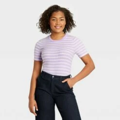 Women's Short Sleeve Ribbed T-Shirt - A New Day™ 8 Women's Short Sleeve Ribbed T-Shirt - A New Day™ -A New Day popular shop unnamed file 3921
