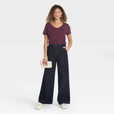 Women's Short Sleeve Scoop Neck T-Shirt - A New Day™ 4 Women's Short Sleeve Scoop Neck T-Shirt - A New Day™ - Image 2