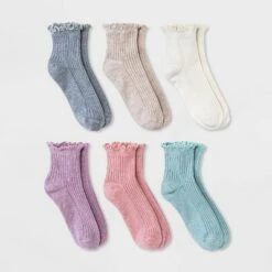 Women's 6pk Lettuce Edge Ankle Socks - A New Day™ 4-10 Black/white/gray 10 Women's 6pk Lettuce Edge Ankle Socks - A New Day™ 4-10 Black/white/gray -A New Day popular shop unnamed file 4060