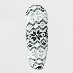 Women's Snowflake Double Lined Cozy Booties with Grippers - A New Day™ Ivory 4-10 -A New Day popular shop unnamed file 4103