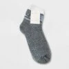Women's Tree Double Lined Cozy Ankle Socks - A New Day™ 4-10 Heather Gray/blue