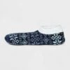 Women's Fair Isle Snowflake Double Lined Cozy Booties with Grippers - A New Day™ Blue 4-10