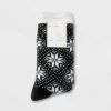 Women's Snowfall Double Lined Cozy Crew Socks - A New Day™ 4-10 Black