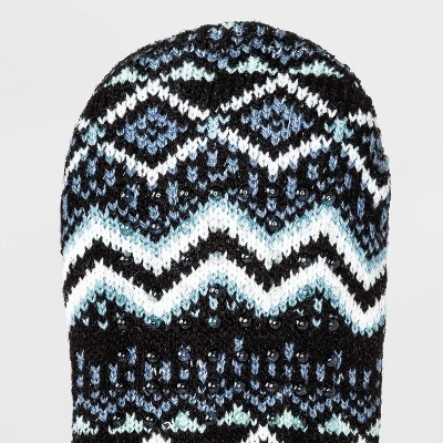 Women's Penguin Double Lined Cozy Booties with Grippers - A New Day™ Black 4-10 6 Women's Penguin Double Lined Cozy Booties with Grippers - A New Day™ Black 4-10 - Image 4