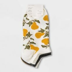 Women's Pear 3pk Low Cut Socks - A New Day™ 4-10