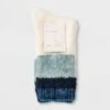 Women's Colorblock Chenille Cozy Crew Socks - A New Day™ 4-10 Surf Blue -A New Day popular shop unnamed file 4174
