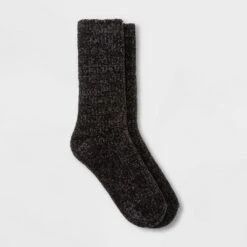 Women's Textured Chenille Cozy Crew Socks - A New Day™ 4-10 Gray 11 Women's Textured Chenille Cozy Crew Socks - A New Day™ 4-10 Gray -A New Day popular shop unnamed file 4182