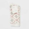 Women's Snowflake Cozy Crew Socks - A New Day™ 4-10 Ivory/pink -A New Day popular shop unnamed file 4185