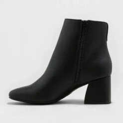 Women's Adele Heeled Dress Boots - A New Day™ Cognac