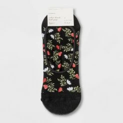 Women's Floral 3pk Liner Socks - A New Day™ 4-10