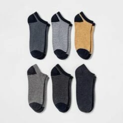 Women's Striped 6pk Low Cut Socks - A New Day™ 4-10 Cool Mix -A New Day popular shop unnamed file 4220