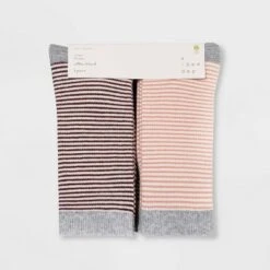 Women's Striped 6pk Crew Socks - A New Dayâ„¢ 4-10 Assorted Colors