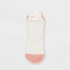 Women's 3pk Liner Socks - A New Day™ Cream 4-10