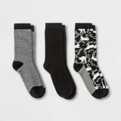 Women's Cat 3pk Crew Socks - A New Day™ Black 4-10 -A New Day popular shop unnamed file 4266
