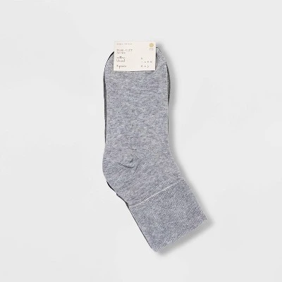 Women's 3pk Mary Jane Fold Over Cuff Socks - A New Day™ 4-10 Gray Heather 3 Women's 3pk Mary Jane Fold Over Cuff Socks - A New Day™ 4-10 Gray Heather