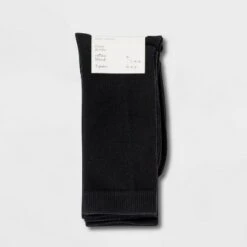 Women's 3pk Crew Socks - A New Day™ 4-10 Black