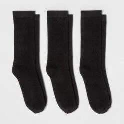 Women's 3pk Crew Socks - A New Day™ 4-10 Black -A New Day popular shop unnamed file 4280
