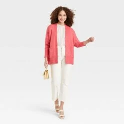 Women's Open-Front Cardigan - A New Day™ Pink 6 Women's Open-Front Cardigan - A New Day™ Pink -A New Day popular shop unnamed file 4298