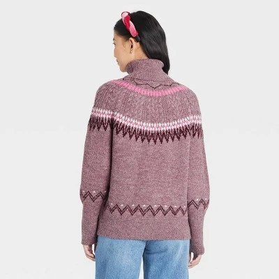 Women's Turtleneck Pullover Sweater - A New Day™ 3 Women's Turtleneck Pullover Sweater - A New Day™