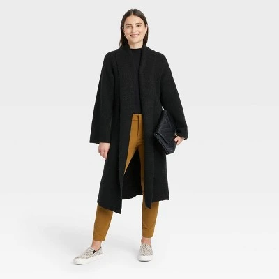 Women's Houndstooth Open-Front Sweater Cardigan - A New Day™ 4 Women's Houndstooth Open-Front Sweater Cardigan - A New Day™ - Image 2