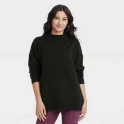 Women's Slouchy Mock Turtleneck Pullover Sweater - A New Day™ 8 Women's Slouchy Mock Turtleneck Pullover Sweater - A New Day™ -A New Day popular shop unnamed file 4362