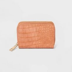 Women's Small Zip Wallet - A New Day™ Black -A New Day popular shop unnamed file 4475