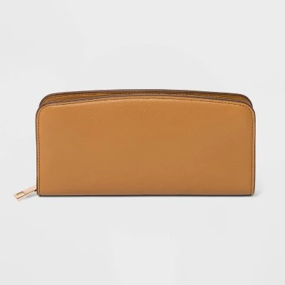 Women's Zip Wallet - A New Day™ Brown 8 Women's Zip Wallet - A New Day™ Brown - Image 6