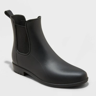 Women's Chelsea Rain Boots - A New Day™ Black 6 Women's Chelsea Rain Boots - A New Day™ Black - Image 4