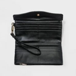 Flap Pouch with Folded Double Interior Wristlet - A New Day™ Blue