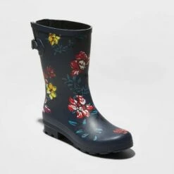 Women's Vicki Mid Calf Rubber Rain Boots - A New Day Jet Black 12 Women's Vicki Mid Calf Rubber Rain Boots - A New Day Jet Black -A New Day popular shop unnamed file 457