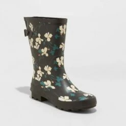 Women's Vicki Rubber Buckle Rain Boots - A New Day™ Navy -A New Day popular shop unnamed file 466