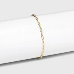 14K Gold Plated Paperlink Chain Bracelet - A New Day™ -A New Day popular shop unnamed file 475